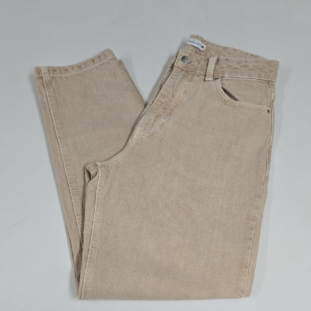 Zara Straight Pants in Beige